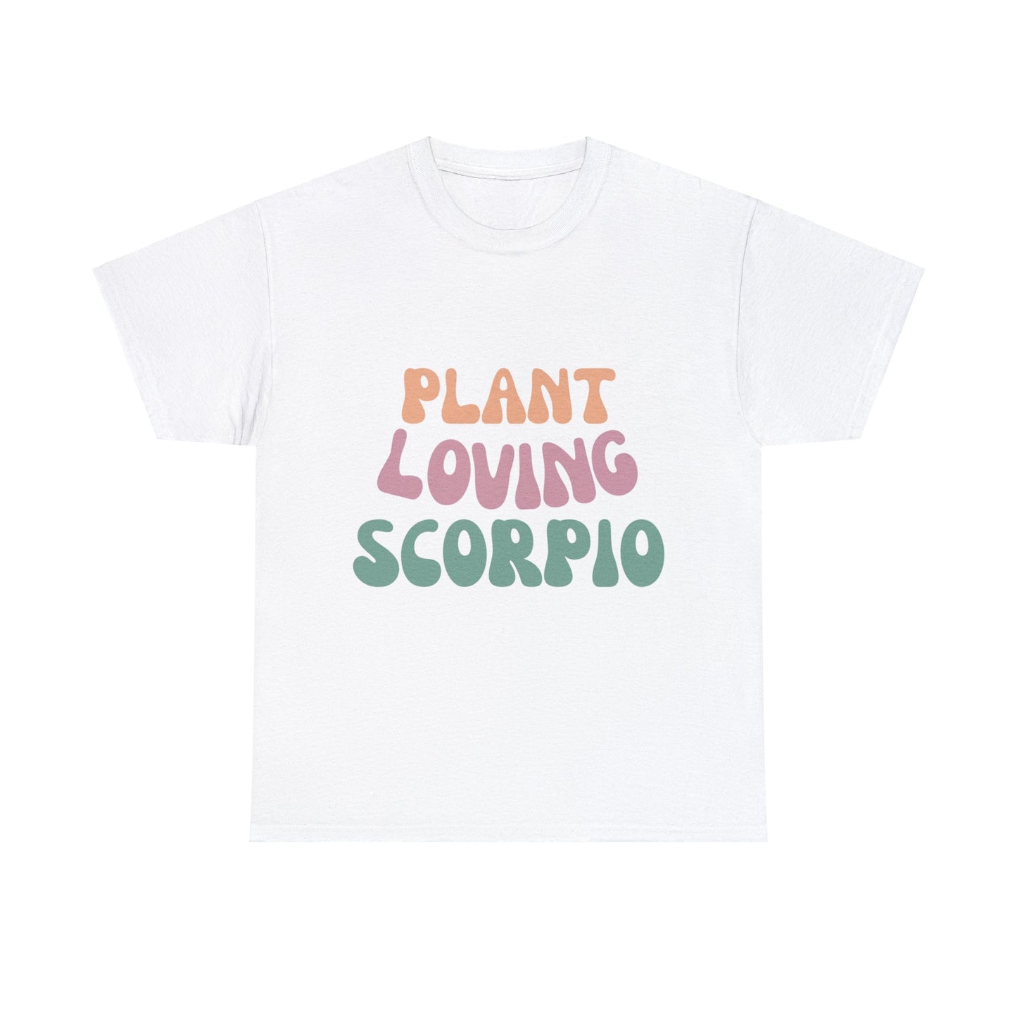 Plant Loving Scorpio Unisex Heavy Cotton T-Shirt🌿♏