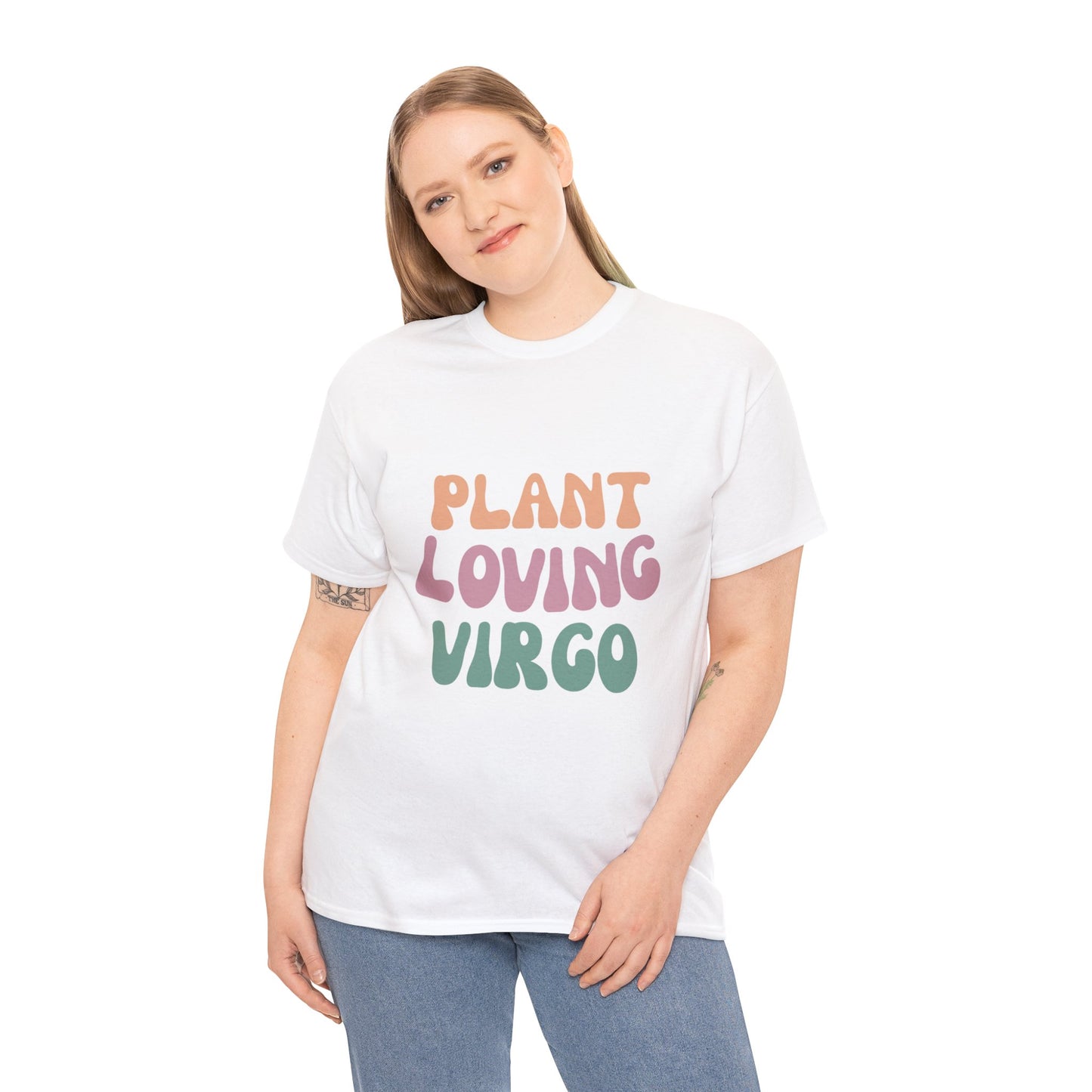 Plant Loving Virgo Unisex Heavy Cotton T-Shirt🌿♍