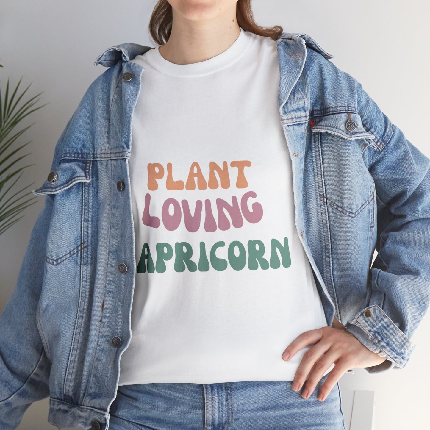 Plant Loving Capricorn Unisex Heavy Cotton Zodiac T-Shirt🌿♑