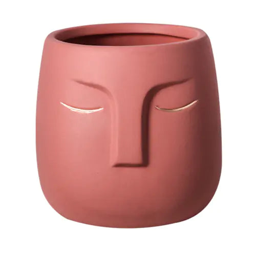 Abstract Ceramic Face Home Decor Planter