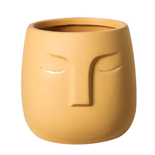 Abstract Ceramic Face Home Decor Planter