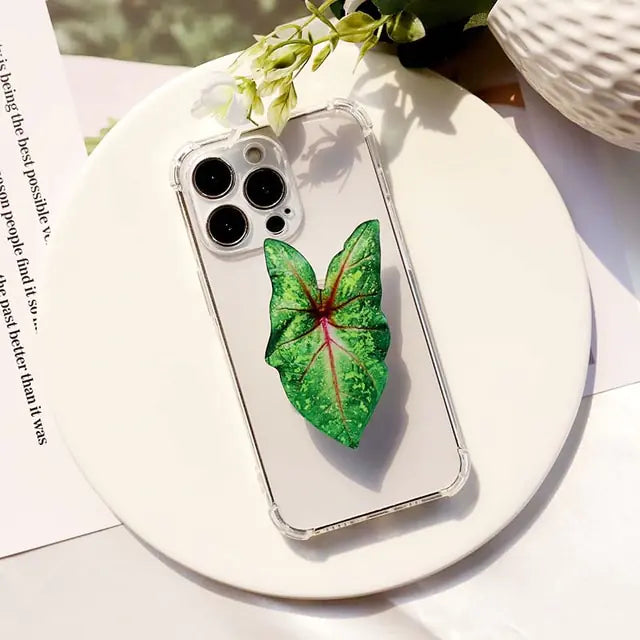 Acrylic Plant Leaf Phone Holder