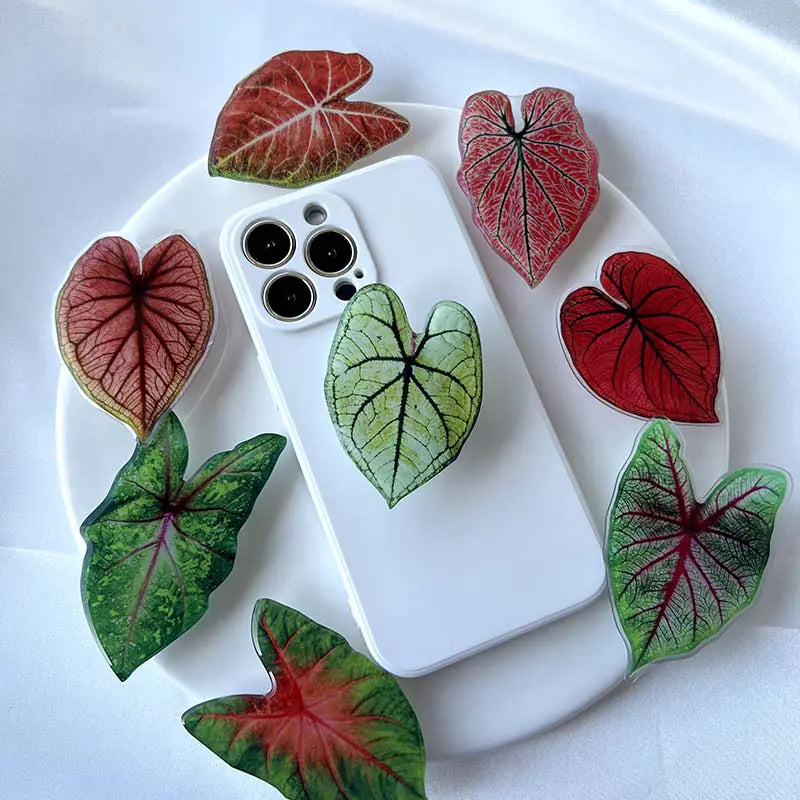 Acrylic Plant Leaf Phone Holder