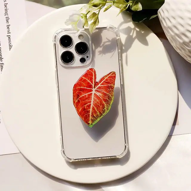 Acrylic Plant Leaf Phone Holder