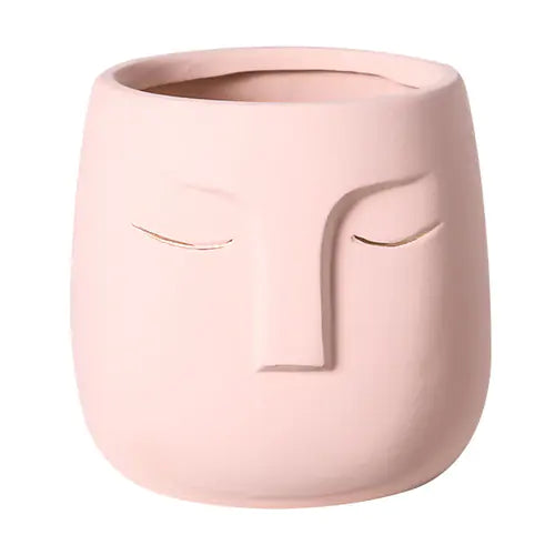 Abstract Ceramic Face Home Decor Planter