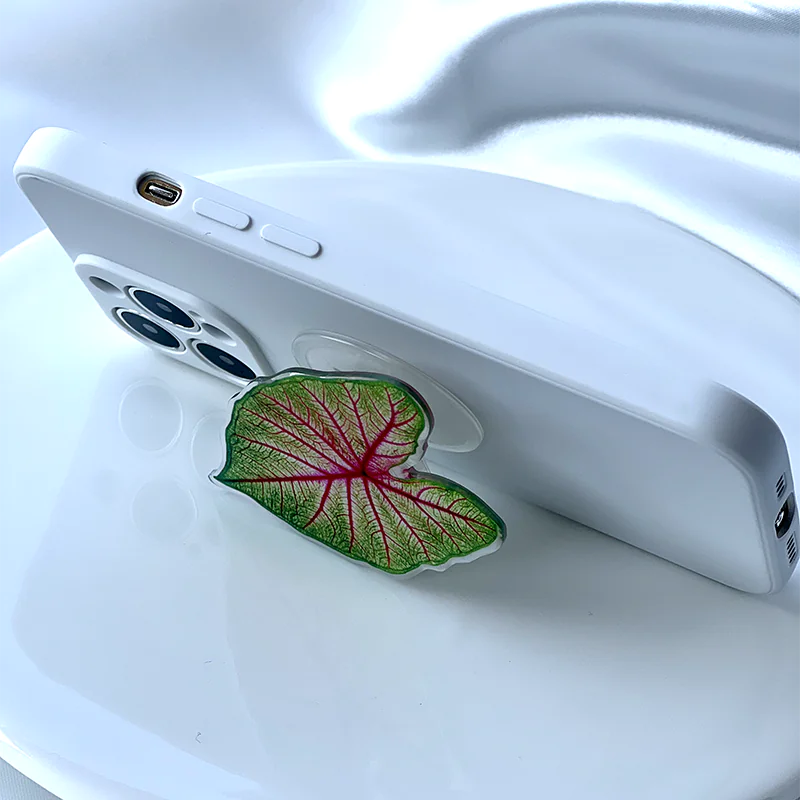 Acrylic Plant Leaf Phone Holder