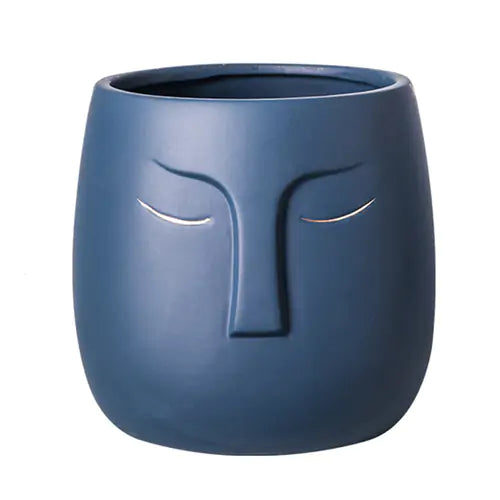 Abstract Ceramic Face Home Decor Planter