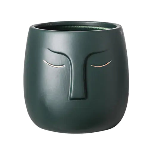 Abstract Ceramic Face Home Decor Planter