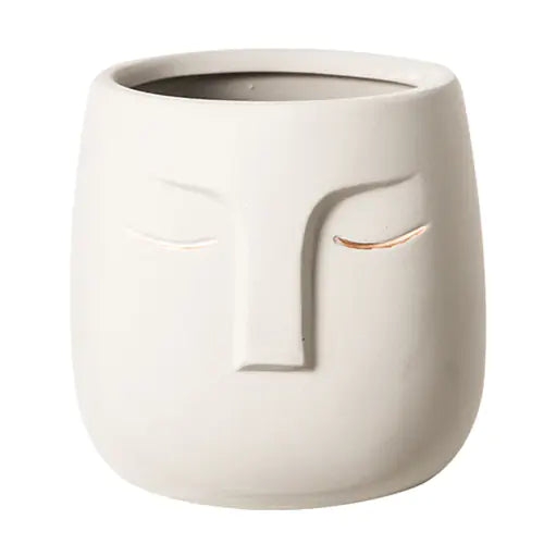 Abstract Ceramic Face Home Decor Planter