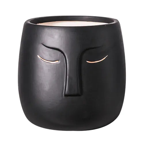 Abstract Ceramic Face Home Decor Planter